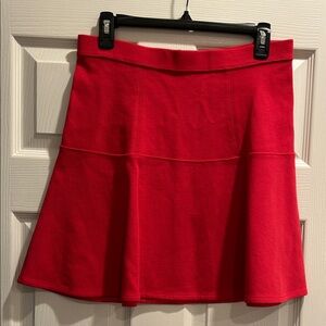 Madewell Vibrant Red A-Line Skirt